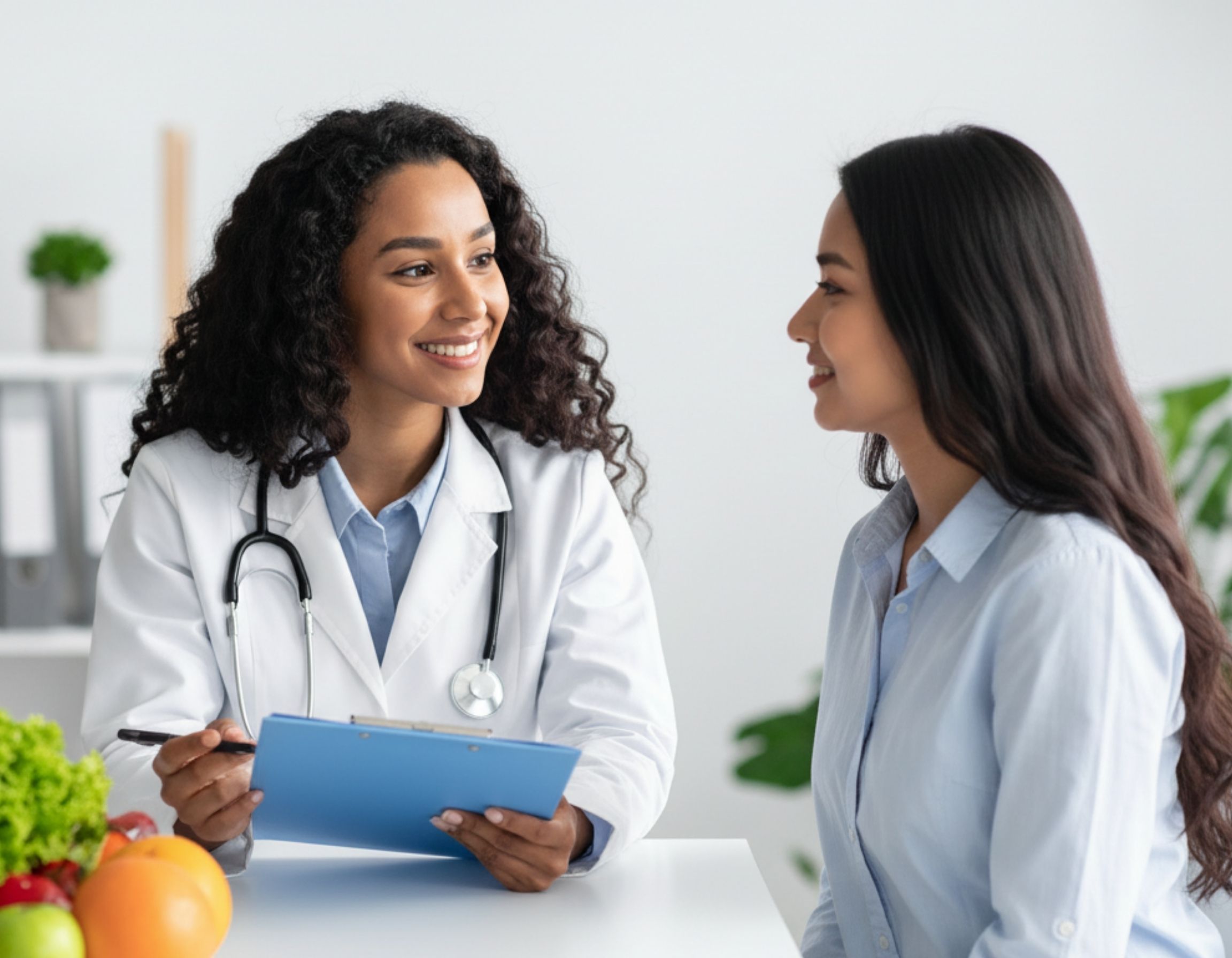 Woman getting a consultation on her hormonal health and PCOS from a gynecologist at Jhappie Healthcare, Pune.