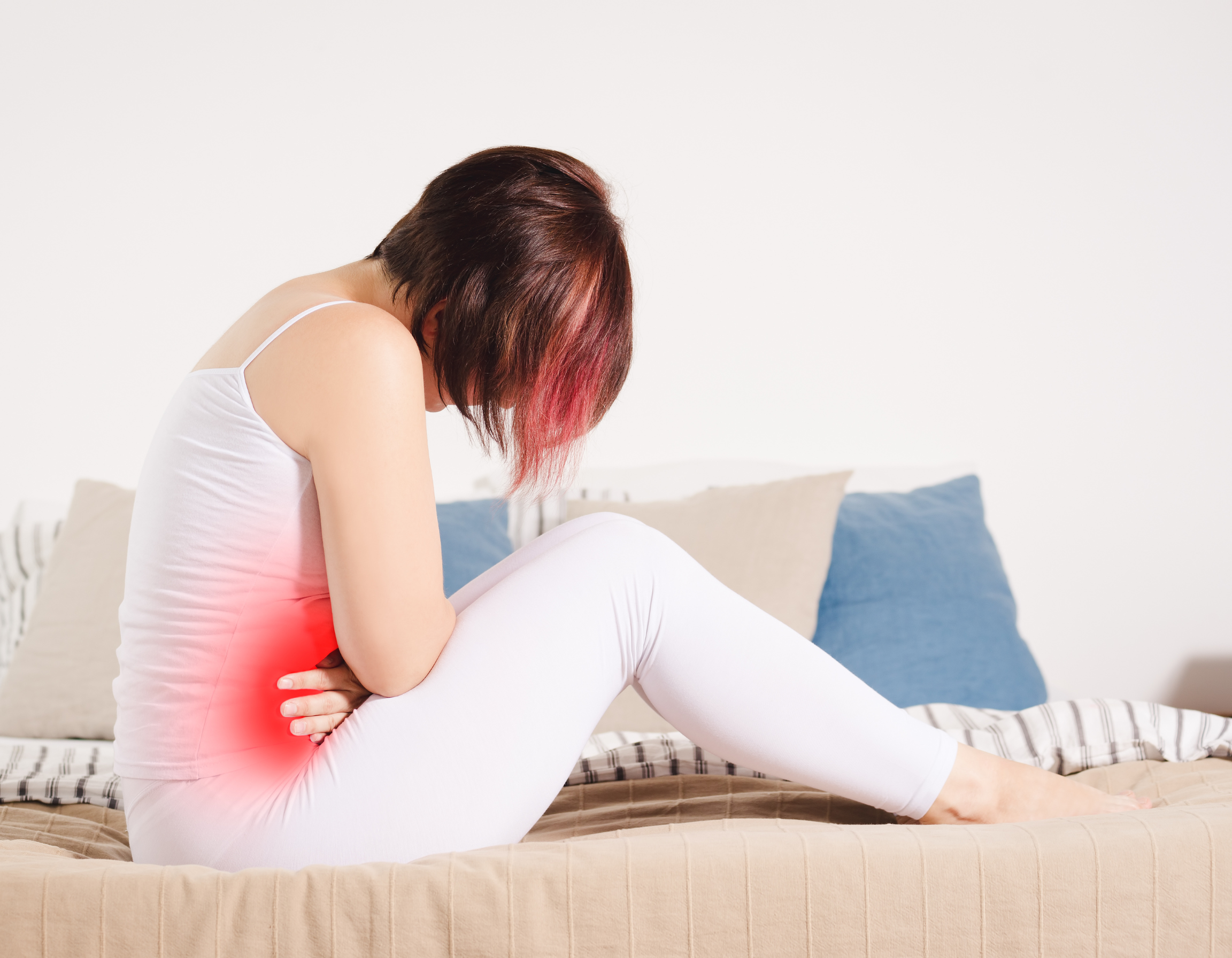 A women is suffering from Endometriosis